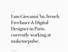 Tablet Screenshot of giovannixu.com